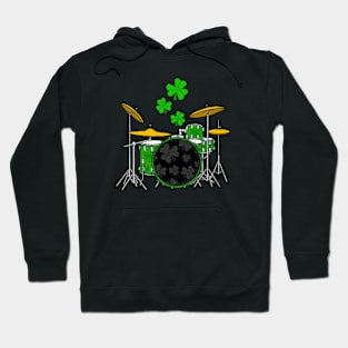 Drummer St Patrick's Day Drum Teacher Irish Musician Hoodie